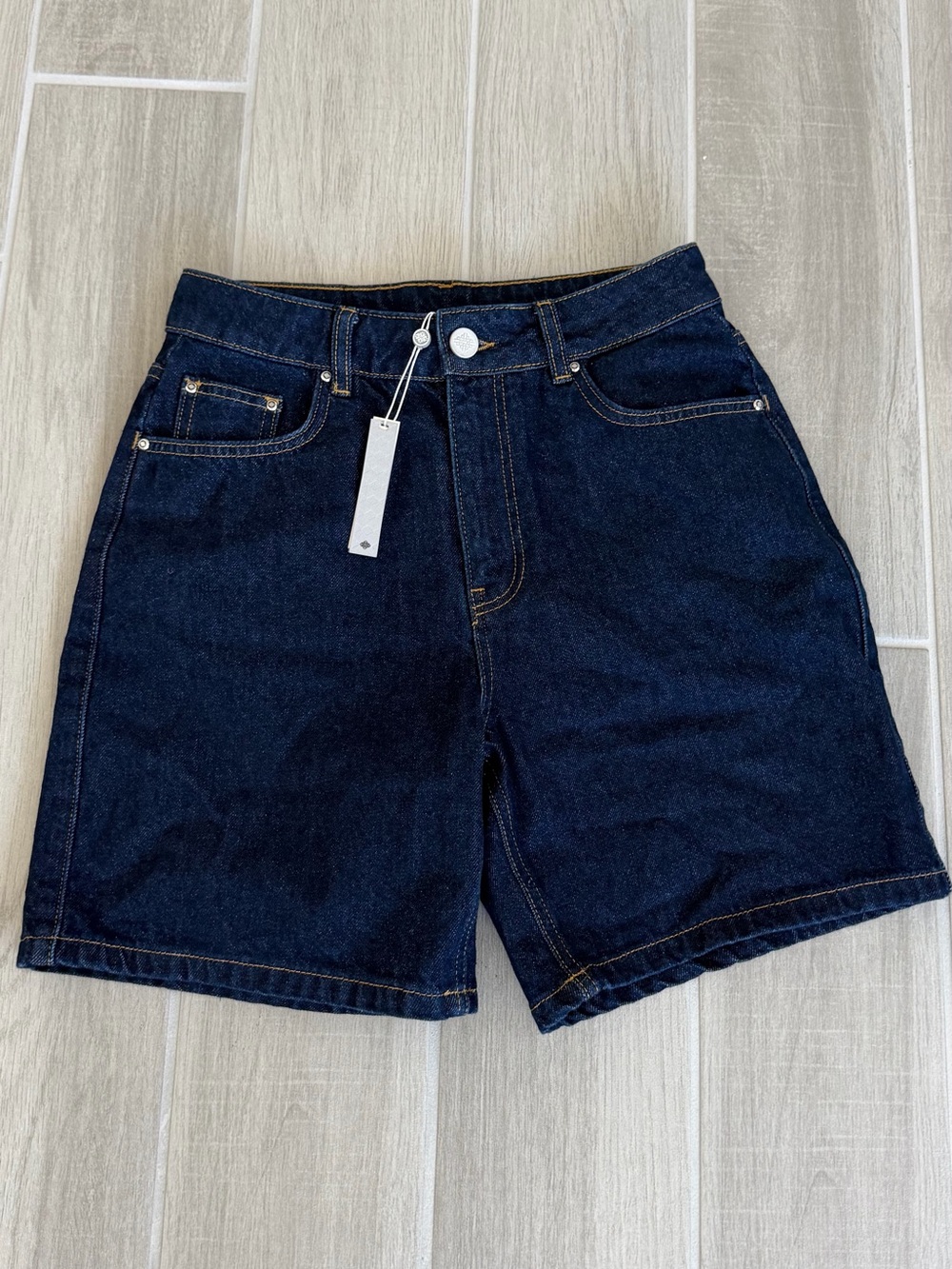 THECOUTURECLUB, Dark Blue Denim Women's Shorts